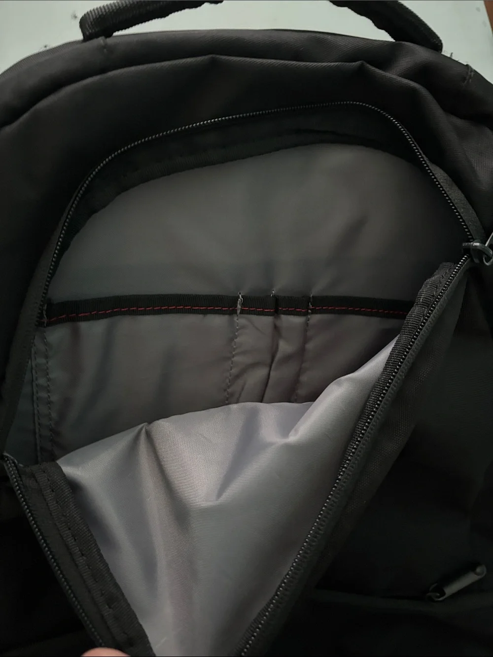 Lenovo Black Backpack with Red Logo - Men's Laptop Bag